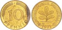 Deutschland - BRD 10 Pfennig BRD 10 Pfennig Fehlprägung Wertseite mit umgeklappter Plattierung -