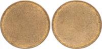Deutschland 10 Pfennig Rohling BRD 10 Pfennig Fehlprägung: unbeprägter Rohling, Eisen, Messingplattiert -