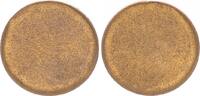 Deutschland 10 Pfennig Rohling BRD 10 Pfennig Fehlprägung: unbeprägter Rohling, Eisen, Messingplattiert -
