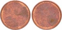 Deutschland 2 Pfennig Rohling BRD 2 Pfennig Fehlprägung: unbeprägter Rohling, Eisen, Kupferplattiert -