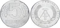 Deutschland / DDR 5 Pfennig Probe DDR 5 Pfennig 1975 Probe in Chromstahl -