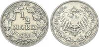 Deutsches Kaiserreich 1/2 Mark Deutsches Kaiserreich 1/2 Mark Silber -