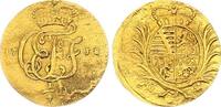 Sachsen Saalfeld - Altdeutschland 1/4 Dukat Sachsen-Saalfeld 1/4 Dukat 1738 Christian Ernst und Franz Josias (1729-1745) -
