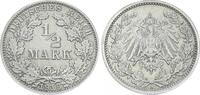 Deutsches Kaiserreich 1/2 Mark Deutsches Kaiserreich 1/2 Mark Silber -