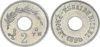 Frankreich 2 Centimes Probe Republik Frankreich Essai 2 Centimes 1890 Probe in Reinnickel -