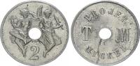 Frankreich 2 Centimes Probe Republik Frankreich 2 Centimes (1889) Probe in Reinnickel -