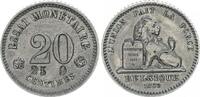 Belgien 20 Centimes Probe Belgien Königreich 20 Centimes Essai 1859 Probe in Kupfernickel -