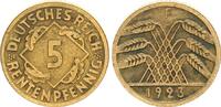 Deutschland / Weimar 5 Pfennig 5 Pfennig J.308 1923 F seltenes Jahr/Mzz. -