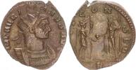 Antike / Römische Kaiserzeit / Aurelianus Antoninian, Silbersud Aurelianus, 270-275, Iovi Conser -