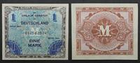 Deutschland... alliierte Militärbehörde 1 Mark 1 Mark-Banknote der alliierten Militärbehörde, US-Druck, Serie 1944 -