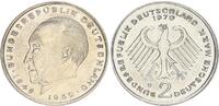 Deutschland 2 DM Fehlprägung BRD 2 Mark Adenauer 1970 D etwas größerer Schrötling/Durchmesser -
