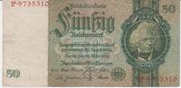 Deutschland 50 Reichsmark Reichsbanknote 50 Reichsmark Banknote 30.03.1933 -