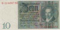 Deutschland 10 Reichsmark Reichsbanknote 10 Reichsmark Banknote 22.01.1929 -