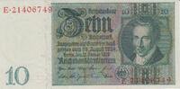 Deutschland 10 Reichsmark Reichsbanknote 10 Reichsmark Banknote 22.01.1929 -