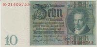 Deutschland 10 Reichsmark Reichsbanknote 10 Reichsmark Banknote 22.01.1929 -