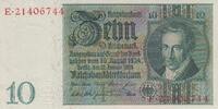 Deutschland 10 Reichsmark Reichsbanknote 10 Reichsmark Banknote 22.01.1929 -
