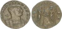 Antike / Römische Kaiserzeit / Aurelianus Antoninian Aurelianus, 270-275, IOVI CONSER Aurelianus n.r. stehend einen Globus von J -