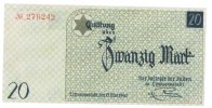 Deutschland / Polen / Getto Litzmannstadt 20 Mark Geldschein Getto Litzmannstadt Geldschein zu 20 Mark (1940) Reprint / Neudruck