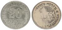 Deutschland/Dresden 20 Pfennig-Marke Straßenbahn Dresden, Rückseite Werbung Esders Bekleidungen, 20 Pfennig -