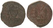 Antike / Mauricius Tiberius Follis Byzanz Mauricius Tiberius Nikomedia 582-602 Bronze Follis Offizin A -