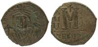 Antike / Mauricius Tiberius Follis Byzanz Mauricius Tiberius Theoupolis 582-602 Bronze Follis J. XX=601/602 -
