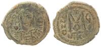 Antike / Byzanz Mauricius Tiberius Follis Byzanz Mauricius Tiberius 582-602 Bronze Follis J. YI= 588/89, Off. A -