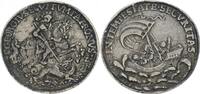 Österreich - Ungarn Talerförmige Medaille Heiliger Georg tötet Drachen / Schiff - Medaille um 1800