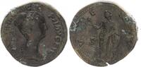 Antike / Kaiserzeit, Faustina II Sesterz Faustina Filia (II) Sesterz Venus n.l. stehend -