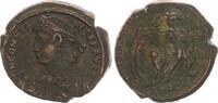 Antike / Römische Kaiserzeit / Constans Follis Follis Constans Soldat führt Gestalt aus Hütte unter Baum FTR ss-vz -