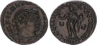 Antike / Römische Kaiserzeit / Constantinus Follis Bronze Constantinus Bronzemünze Sol steht n.l. Top-Erhaltung, vz+ -