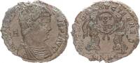 Antike / Römische Kaiserzeit / Magnentius Ae Maiorina Magnentius 2 Victorien halten Schild ss-vz -