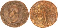 Antike / Römische Kaiserzeit / Nero As Nero As Victoria geht n.l., SPQR auf Schild -
