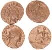 Antike / Römische Kaiserzeit / Tetricus Kleinbronze Tetricus 2 barbarisierte Prägungen ss-vz -