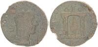 Antike / Römische Kaiserzeit / Volusianus AE 28 Volusianus Brustbild n.r./Viersäuliger Tempel, darin Tyche -