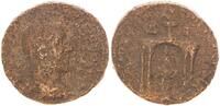 Antike / Römische Kaiserzeit / Volusianus AE 28 Volusianus Brustbild n.r./Viersäuliger Tempel, darin Tyche -
