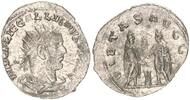 Antike / Römische Kaiserzeit/Gallienus Silber-Antoninian, vz+ Gallienus Silber-Antoninian RS Valerianus und Gallienus, vz+ -
