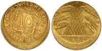 Deutschland - Weimarer Republik 10 Pfennig Fehlprägung 10 Pfennig 1924 A J.309 Fehlprägung: 15% dezentriert, ohne Riffelrand -