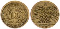 Deutschland - Weimarer Republik 10 Rentenpfennig 10 Pfennig J.309 Fehlprägung: 5% dezentriert, ohne Riffelrand -