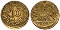 Deutschland - Weimarer Republik 10 Pfennig 10 Pfennig Fehlprägung: 5-10% dezentriert, ohne Riffelrand -