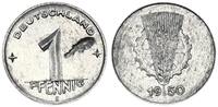 Deutschland - DDR 1 Pfennig Fehlprägung 1 Pfennig 1950 E mit starkem Schrötlingsfehler -