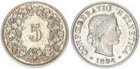 Schweiz 5 Rappen Schweiz 5 Rappen 1894, Cu-Nickel, fast prfr. -