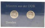 DDR 2x 5 Mk Thematischer Satz Dresden 1985 -