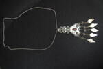 Nordafrika Berberschmuck Silber Kette, Alter Berberschmuck, mit Bernstein, Silber -