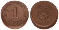 Deutsches Kaiserreich 1 Pfennig Fehlprägung 1 Pfennig 1876 D 10-15% dezentriert -