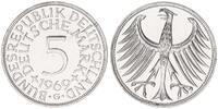 Deutschland 5 DM Fehlprägung 5 DM Silber Kursmünze 1969 G Fehlprägung,Stempelriss -