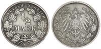 Deutsches Kaiserreich 1/2 Mark Halbe Mark - Silber (4) -