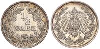 Deutsches Kaiserreich 1/2 Mark Halbe Mark - Silber -