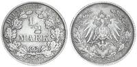 Deutsches Kaiserreich 1/2 Mark Halbe Mark - Silber (3) -