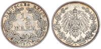 Deutsches Kaiserreich 1/2 Mark Halbe Mark - Silber -