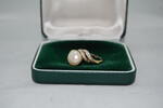 Schmuckset Perlen Schmuckset, 925 Silber vergoldet, Anhänger, und Ring -